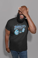 Retro Ghettoblaster Unisex Shirt 80S 90S Hip Hop Rap Music Boom Box Gift