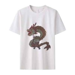 Fashion Dragon Rhinestones Summer Short Sleeve Luxury Men Trend Black T-Shirt