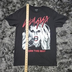 Old Navy Lady Gaga Born This Way Shirt Mens Small Black Graphic Tee Tagless