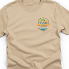 Palm Coast Florida Sand Color Next Level T-Shirt Size Large-Limited Edition