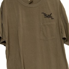 Authentic Pigment Mens Brown T-Shirt Pocket Short Sleeve Round Neck Size XL