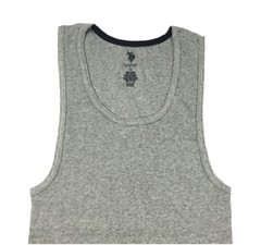 U.S. Polo Assn Men’s Cotton Ribbed Tank A Shirt Undershirt,Gray, Size S, M, L,XL