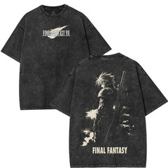 Final Fantasy VII FF7 Vintage Graphic T Shirt Retro JRPG Gaming Tee