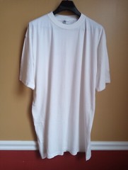 Metro Heavy Weight White T-Shirt, Size 4XL, 100% Cotton, Made in Pakistan