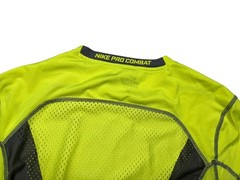NIKE PRO COMBAT Neon Yellow HYPERCOOL x FITTED COMPRESSION T-SHIRT Gym Men’s S