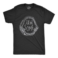 Mens Jaw Some T Shirt Funny Sarcastic Awesome Shark Jaws Teeth Graphic Tee for
