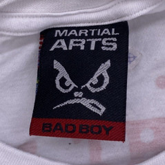 Bad Boy Martial Arts Fighter Graphic T-Shirt White Men’s Size XL Brazil Made