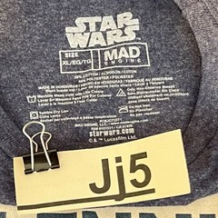 Mad Engine Star Wars Men’s Heater Gray Millennium Falcon Short Sleeve T-Shirt XL