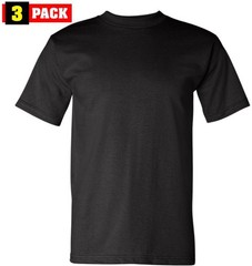 US Army Solid Color T-Shirts Made in USA 100% Cotton Heavyweight Shirts 3 Pack