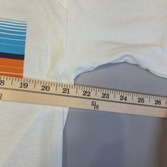 Billabong T Shirt Mens Large White Stripe Logo Graphic Surf Skate USA Made Cotto