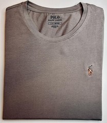 NWT Polo Ralph Lauren Men Short Sleeve Crew Neck Light Brown Free Shipping