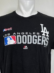 Los Angeles Dodgers MLB Majestic Black Wordmark T-Shirt Men’s LARGE