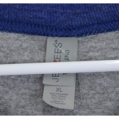 Jezees Blend Chicago Windy City Baseball T-Shirt Mens XL Gray Blue Raglan