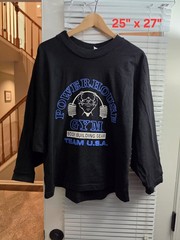 Vintage 90s Powerhouse Gym Bodybuilding Team Shirt Shirt 2 Sided Muscle Rare OS