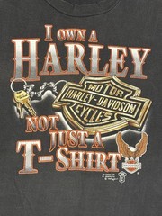 Vintage Harley Davidson Tee 3D Emblem 1988 Size M Motorcycle Biker Single Stitch