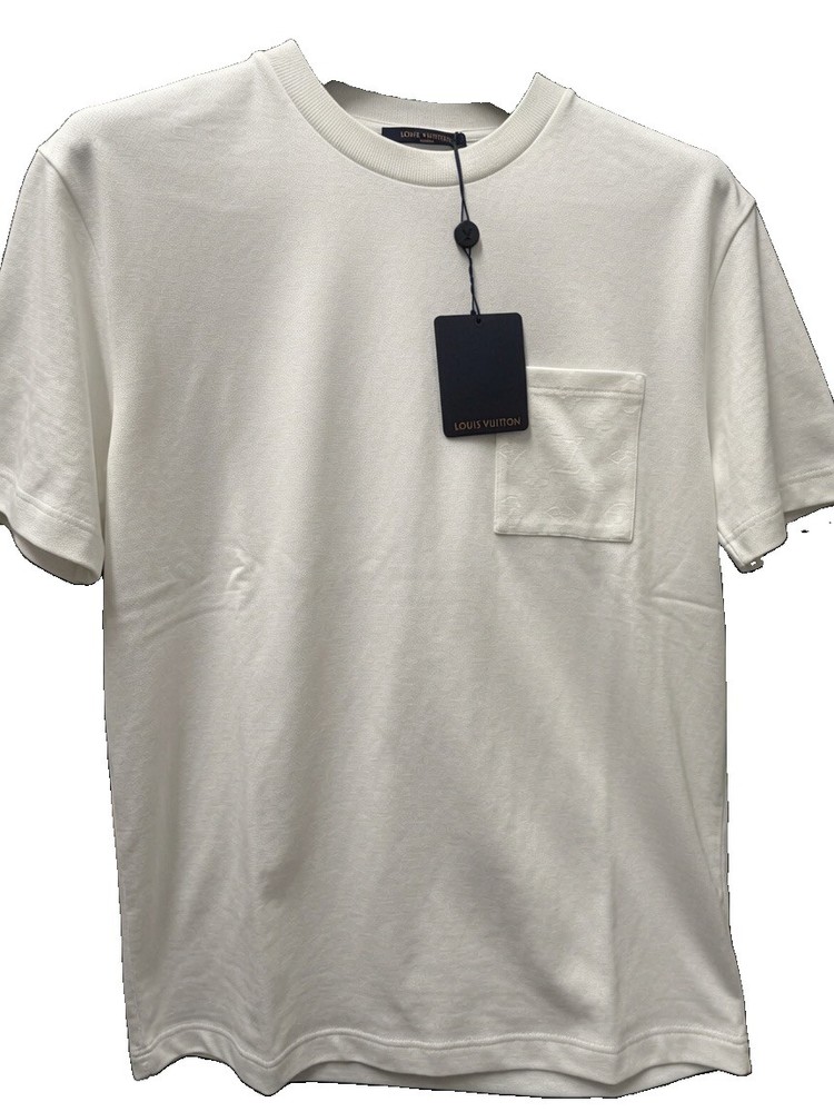 Louis Vuitton White Monogram Pocket T-Shirt