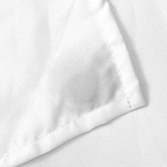 Fabric Shower Curtain Liner Solid White with Magnets, Hotel Quality, Machine Was