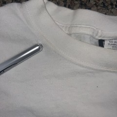 PBX Basics America Land of the Free Home of the Brave White T-Shirt Size S Flaw!