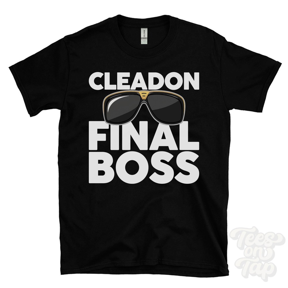 CLEADON FINAL BOSS T-SHIRT funny xmas gift tyne & wear south tyneside england