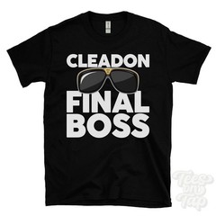 CLEADON FINAL BOSS T-SHIRT funny xmas gift tyne & wear south tyneside england