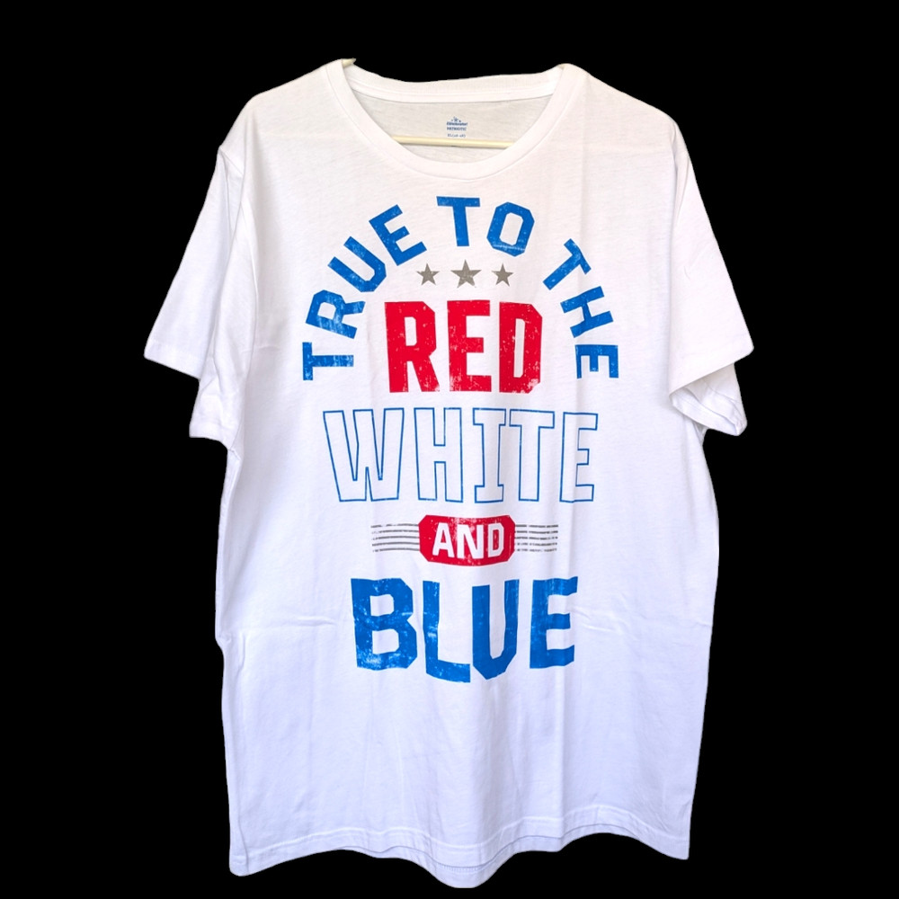 True To The Red White And Blue Graphic Tee – Size XL – All Genders