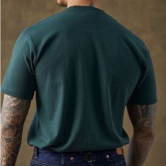 Non Stock 9 oz US Cotton Tubular T-Shirt – Dark Green Size XL