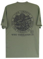 Second Amendment Life, Liberty and the Pursuit of Those Who Threaten It T-Shirt