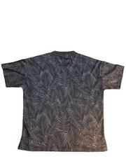 Converse Mesh Vented Jersey Shirt Mens Black Palm Print Athletic Tee NWT L