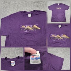 VTG 90s Fairbanks Alaska Pyramids Mens XL Deadstock Tourist Destination T Shirt