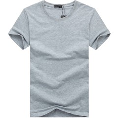 1Pcs 100%Cotton Crew Neck Short Sleeve Solid color T-Shirt 5XL