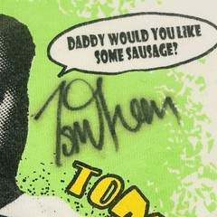 Tom Green World Standup Comedy Tour Shirt White Large Autographed Gildan
