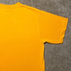 Vintage 90s Maryland Puff Print T Shirt Mens Large Yellow Deer Animal Tultex Tee
