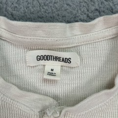 Goodthreads Sweat Shirt Mens Medium 38X25 Beige Long Sleeve Adult