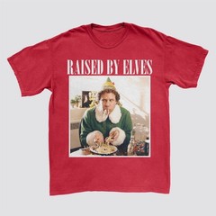Men’s Elf Short Sleeve Graphic T-Shirt L Raise by Elves – Red Xmas Holiday