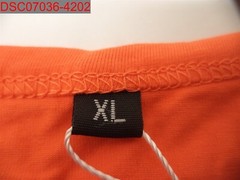 Logeeyar Men Orange Contrast Color Stitching Slim Fitted Button T-Shirt, XL 0352