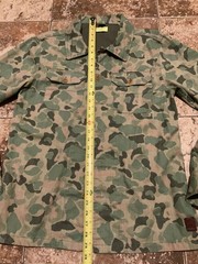 RECOLOURED ARMY SCOTCH & SODA TWILL CAMO BUTTON UP LONG SLEEVE ( MENS L ) AS IS