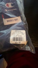 Three champion T-shirts, and one pair of socks