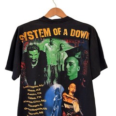 System Of A Down 90s SOAD HAND Band Tour T-shirt Single Stitch XL REPRINT