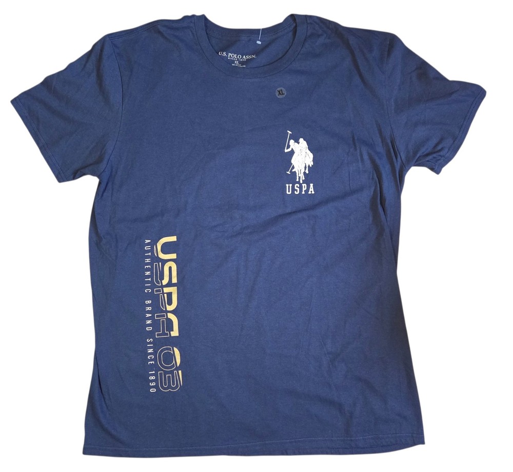 U.S. Polo Assn. USPA 03 Navy Blue Graphic T-Shirt Size XL
