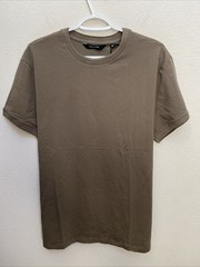 Kenneth Cole Men’s Brown Large Short Sleeve Crew Neck Cotton T-shirt NWT $49