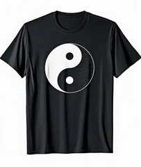 Yin & Yang Symbol T-Shirt Large Cotton NEW Shipping Included