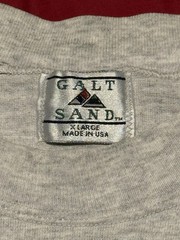VTG 90s Galt Sand Polo Team Graphic Tshirt XL Gray Heather Made In USA