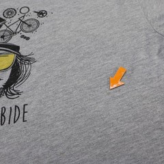 DC Nuthouse Ride or Abide Graphic T-Shirt Mens Medium Gray (see photo for flaw)