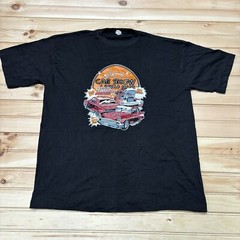 Vintage 80s Plainfield Plaza Car Show & Swap Meet 50s Hot Rod Shirt Size 2XL