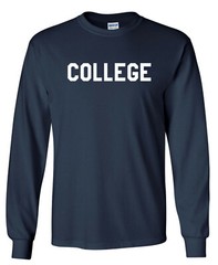 COLLEGE Animal House LONG SLEEEVE T-shirt – Frat Party University Faber Belushi