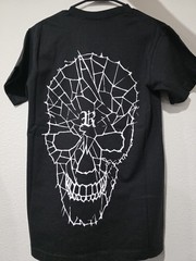 Revenge Spider Tee Black Skull Graphic Men’s Short Sleeve Cotton T-Shirt Size S