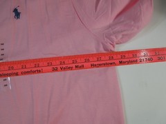 Men’s Size 3XB Polo Ralph Lauren short sleeve T-shirt V-neck Pink