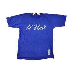 Ecko Unltd. Shirt Mens Large Blue G Unit Script Graphic Tee Hip Hop Streetwear