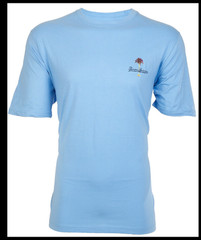 $45 TOMMY BAHAMA Sky Blue ONE SWAY AT A TIME Relaxed Fit Short Sleeve T-shirt