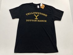 Yellowstone Dutton Ranch T Shirt Mens Medium NWT Brisco Brands Black Tee
